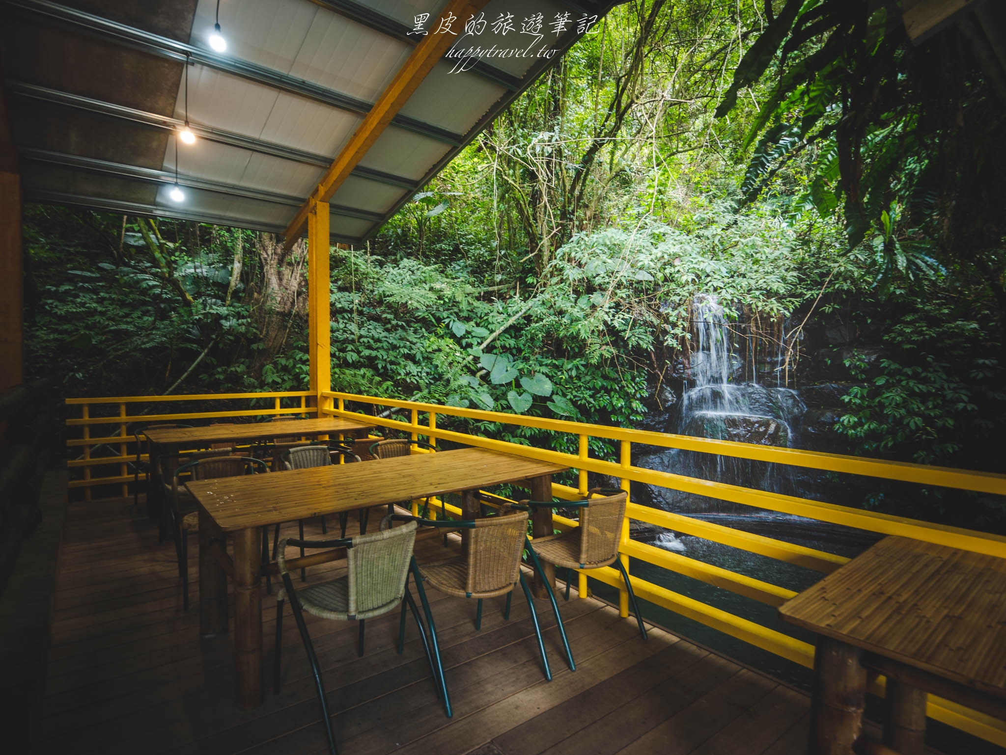 南投景點。竹亭咖啡｜隱身竹林小瀑布旁的山間咖啡廳，鹿谷景點推薦