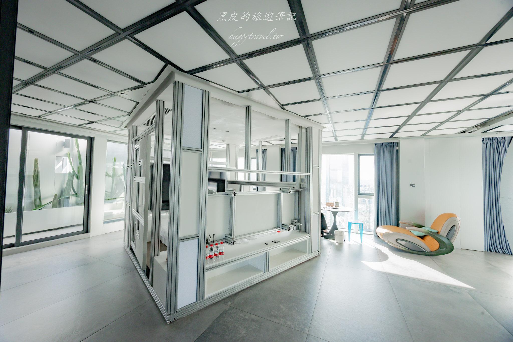 天台一號Skyline設計民宿｜在城市之巔醒來的未來感住宿體驗。深圳羅湖民宿