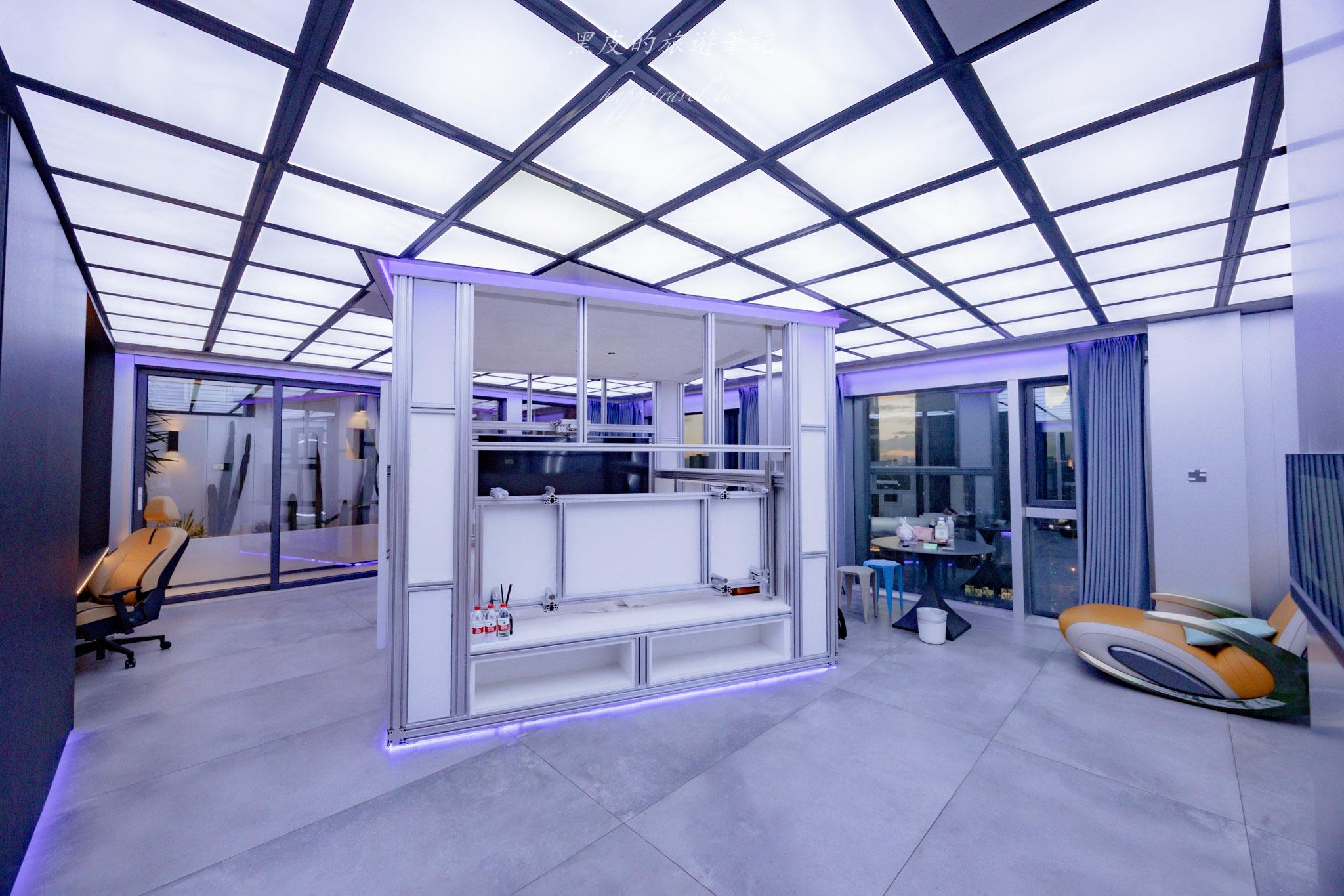 天台一號Skyline設計民宿｜在城市之巔醒來的未來感住宿體驗。深圳羅湖民宿