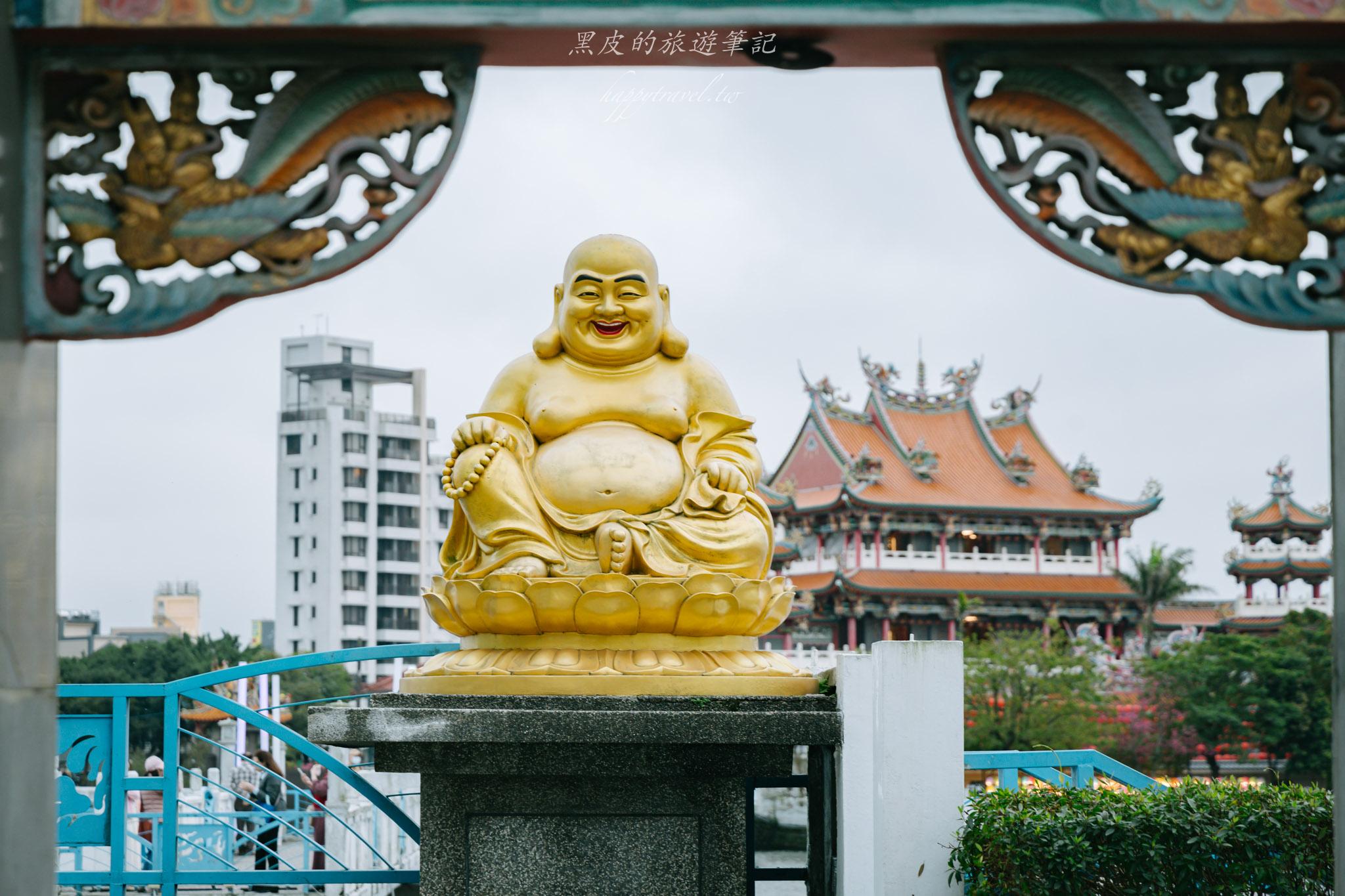 龍潭大池元宵燈區｜龍潭大池燈區照亮元宵，讓關公守著大池的夜