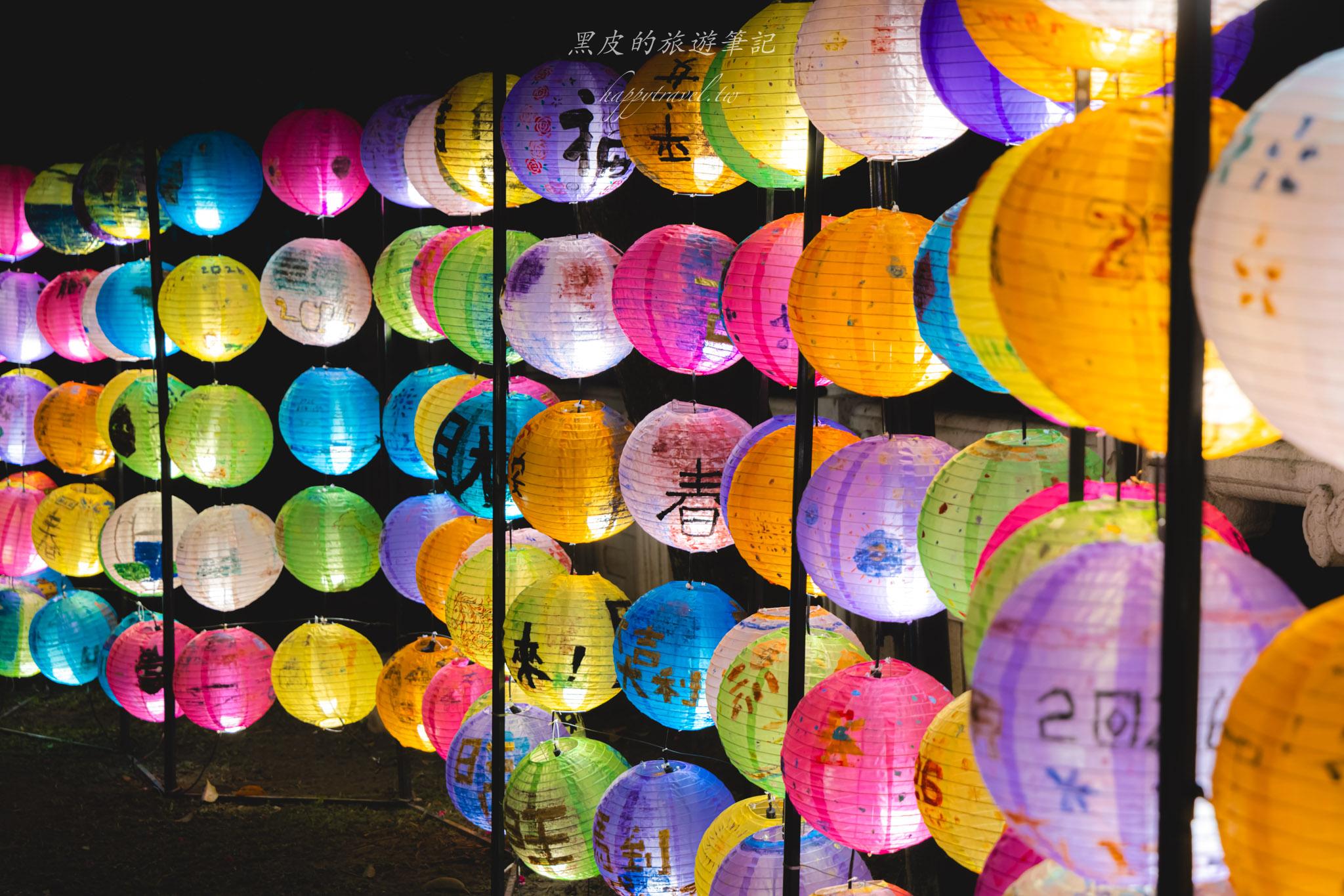 龍潭大池元宵燈區｜龍潭大池燈區照亮元宵，讓關公守著大池的夜