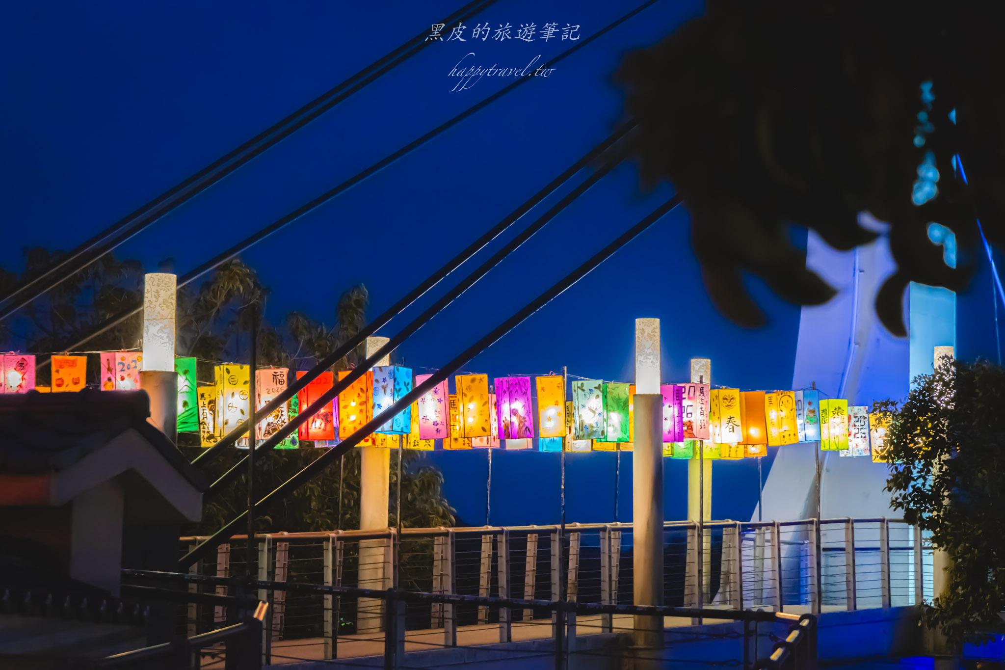 龍潭大池元宵燈區｜龍潭大池燈區照亮元宵，讓關公守著大池的夜