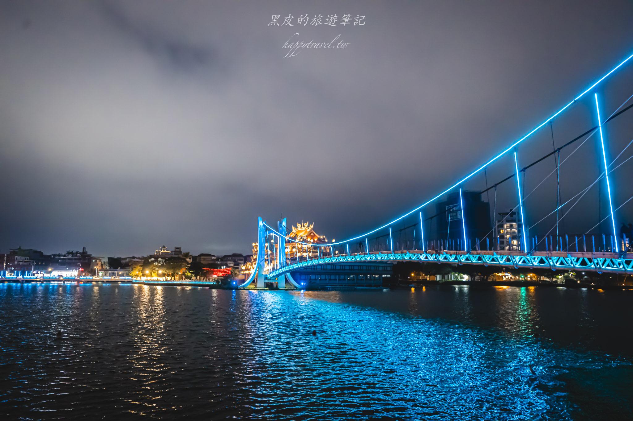 龍潭大池元宵燈區｜龍潭大池燈區照亮元宵，讓關公守著大池的夜