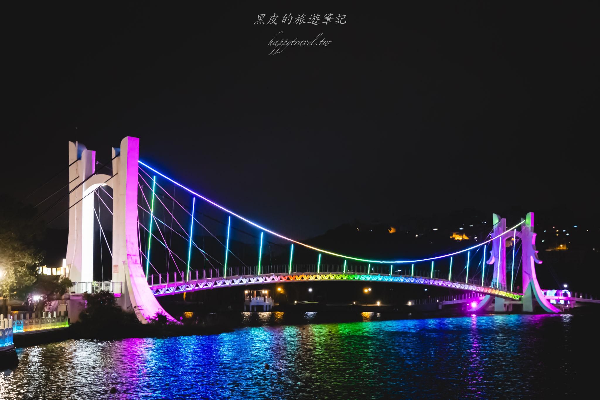 龍潭大池元宵燈區｜龍潭大池燈區照亮元宵，讓關公守著大池的夜