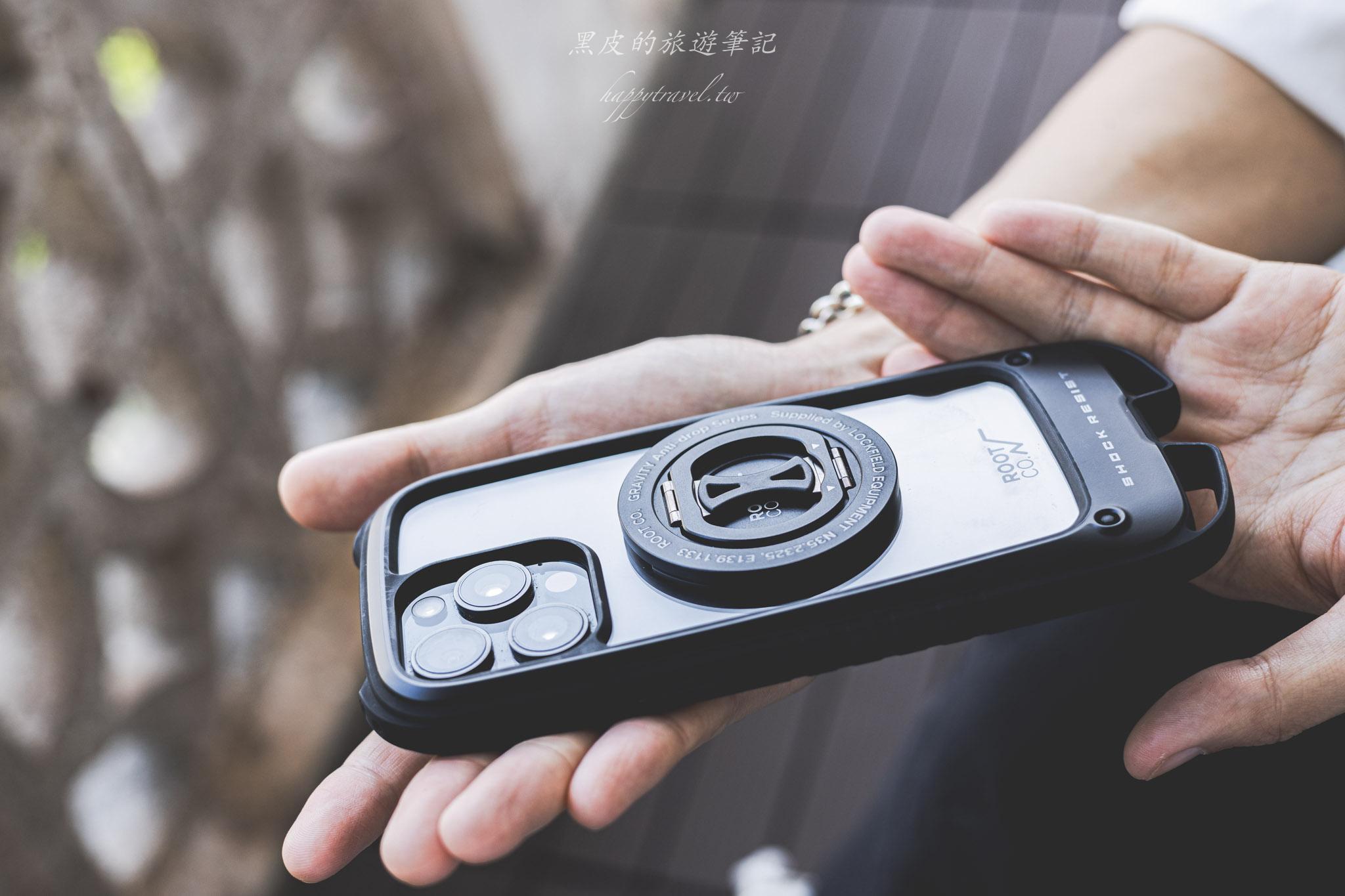 ROOT CO. MagSafe 360°旋轉磁吸摺疊支架 × iPhone 15 Pro Max 防摔殼